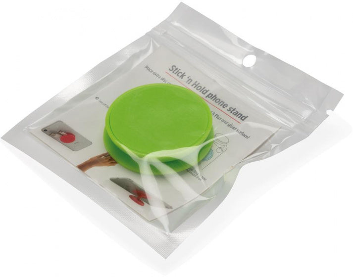 telefoonbutton Stick 'n Hold polypropyleen groen