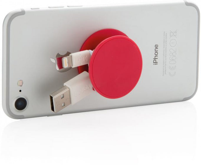 telefoonbutton Stick 'n Hold polypropyleen rood