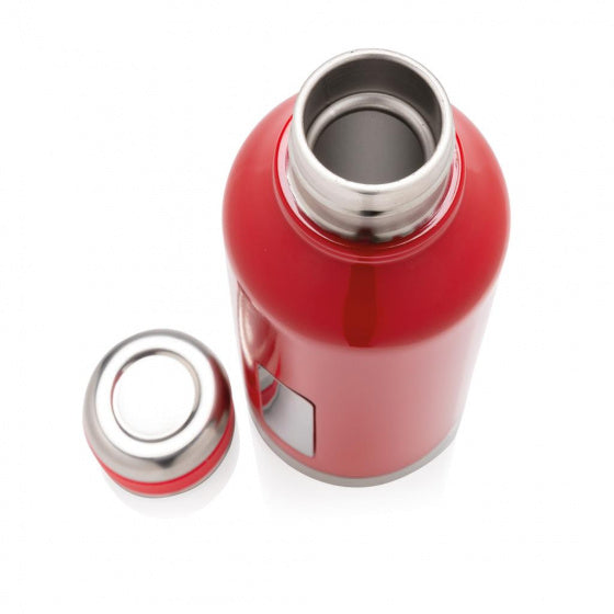 thermosfles 20 cm 0,5 liter RVS rood