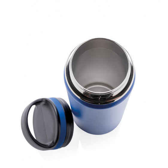 thermosfles 25 cm 0,5 liter RVS blauw