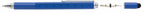 toolpen 5-in-1 15 cm aluminium blauw