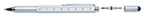 toolpen 5-in-1 15 cm aluminium grijs