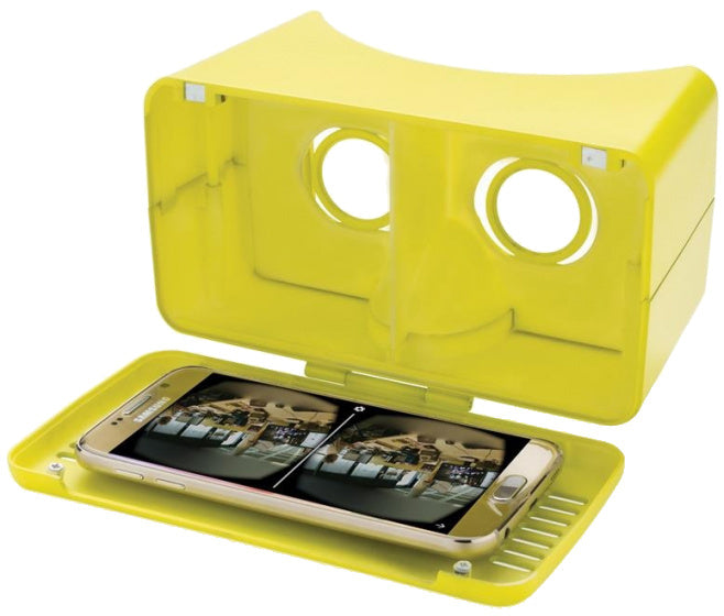 virtual reality-bril 14 x 19,5 cm ABS limegroen