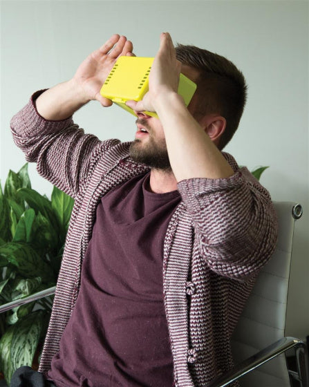 virtual reality-bril 14 x 19,5 cm ABS limegroen