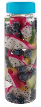 waterfles met infuser 500 ml polypropyleen blauw