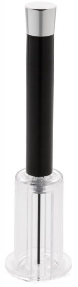 wijnopener Deluxe 19,5 cm ABS/aluminium zilver