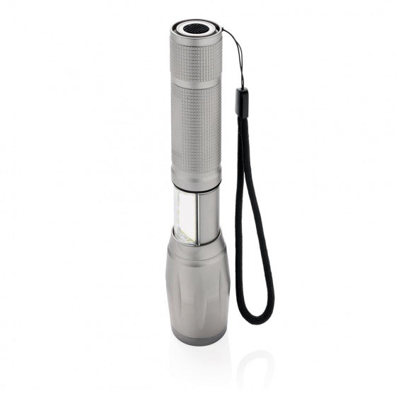 zaklamp Focus led batterij 285 lm 15,4 cm grijs