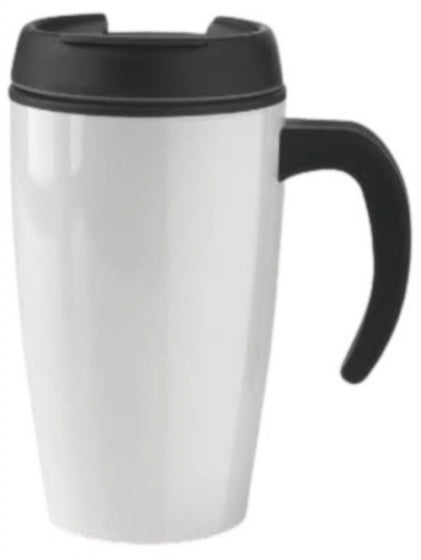 thermosbeker Urban 0,4 liter RVS wit