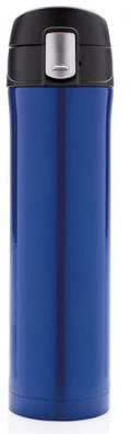 thermosfles 0,5 liter 25 cm RVS/polypropyleen blauw