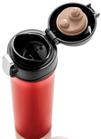 thermosfles 0,5 liter 25 cm RVS/polypropyleen rood