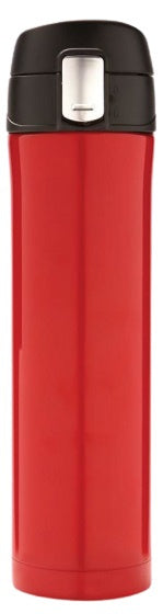 thermosfles 0,5 liter 25 cm RVS/polypropyleen rood