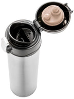 thermosfles 0,5 liter 25 cm RVS/polypropyleen zilver