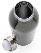 thermosfles 0,6 liter 26 x 6,5 cm RVS/koper grijs