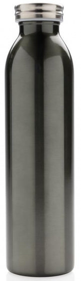thermosfles 0,6 liter 26 x 6,5 cm RVS/koper grijs