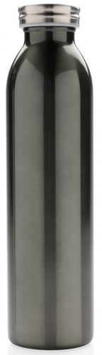 thermosfles 0,6 liter 26 x 6,5 cm RVS/koper grijs