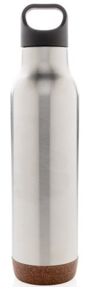 thermosfles Cork 0,6 liter RVS/polypropyleen zilver