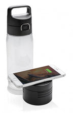 Xd xclusive Drinkfles met powerbank 5000 mAh zwart 600 ml