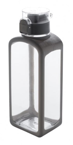 drinkfles met slot 600 ml siliconen transparant
