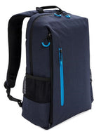 laptoprugzak USB 15,6 inch. polyester blauw