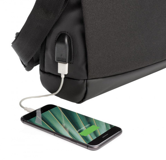 laptoptas 12 liter polyester zwart