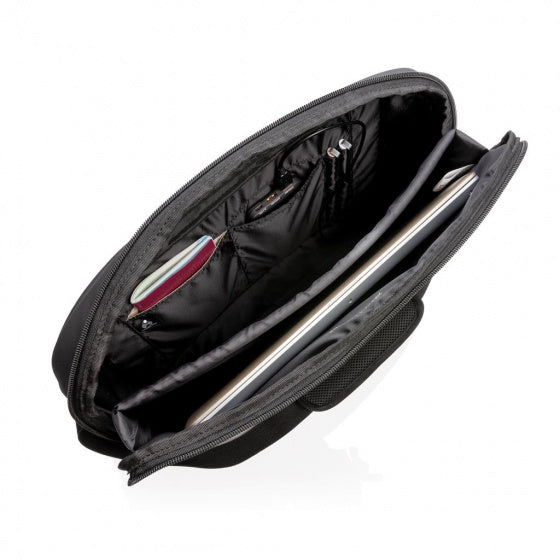 laptoptas 12 liter polyester zwart