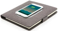 notitieboek met wireless oplader A5 papier grijs