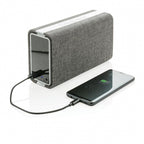 powerbank/speaker Vogue bluetooth grijs 2-delig