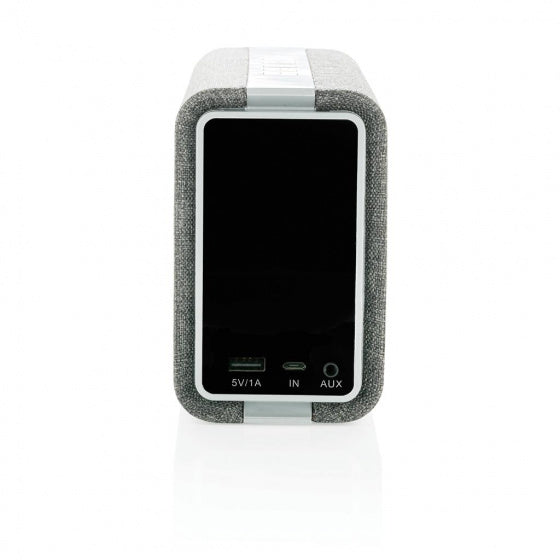 powerbank/speaker Vogue bluetooth grijs 2-delig