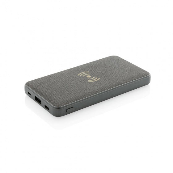 powerbank Tela draadloos 8000 mAh ABS antraciet