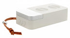 speaker Aria bluetooth 14 cm ABS/PU/alu wit 2-delig