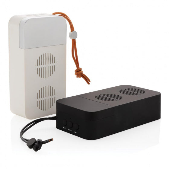 speaker Aria bluetooth 14 cm ABS/PU/alu wit 2-delig