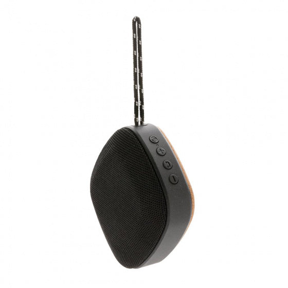 speaker Baia bluetooth 5W 15 cm kurk zwart/bruin