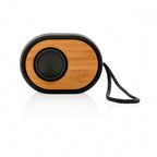 speaker Bamboo X bluetooth 12 cm zwart 2-delig