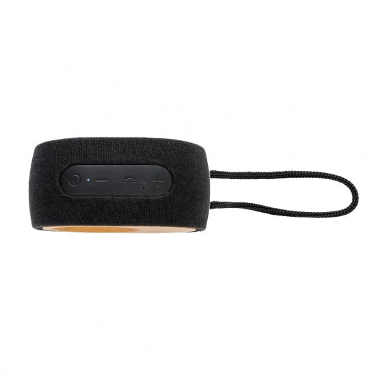 speaker Bamboo X bluetooth 12 cm zwart 2-delig