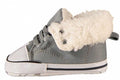 babyschoenen junior canvas/polyester grijs mt 16/17