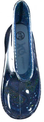 regenlaarzen halfhoog junior led rubber blauw mt 30