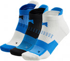 sneakersokken Fitness katoen blauw 3 paar maat 35-38