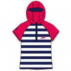UV-werend zwemshirt stripes junior blauw/wit mt 1-2 jaar