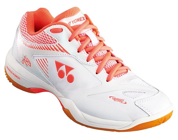 badmintonschoen SHB-65x2 dames wit/oranje maat 41