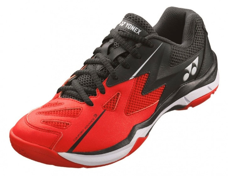 badmintonschoenen SHB Comfort Advance 3 heren rood/zwart mt 40