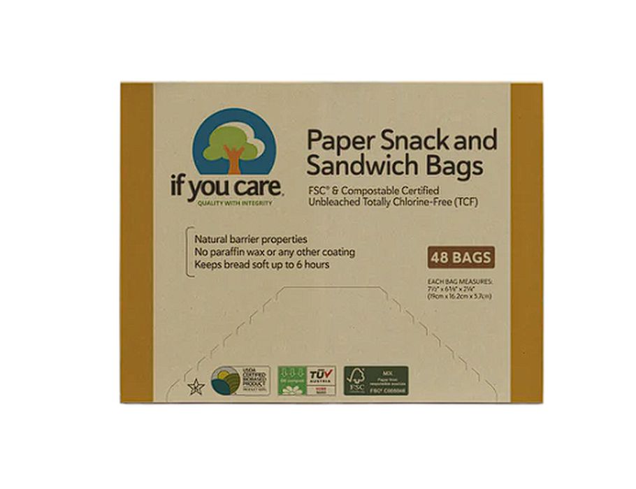 If You Care Snack & Sandwich Bags FSC ongebleekt 48 st. 19x16x5.7cm
