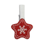 Zep Kerst Kit Wood Clips Red LK38R 8 Stuks