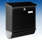 Brievenbus Comfort-set zwart