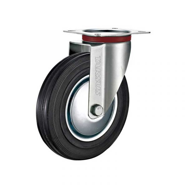 Tarsus zwenkwiel 160 mm. zwart